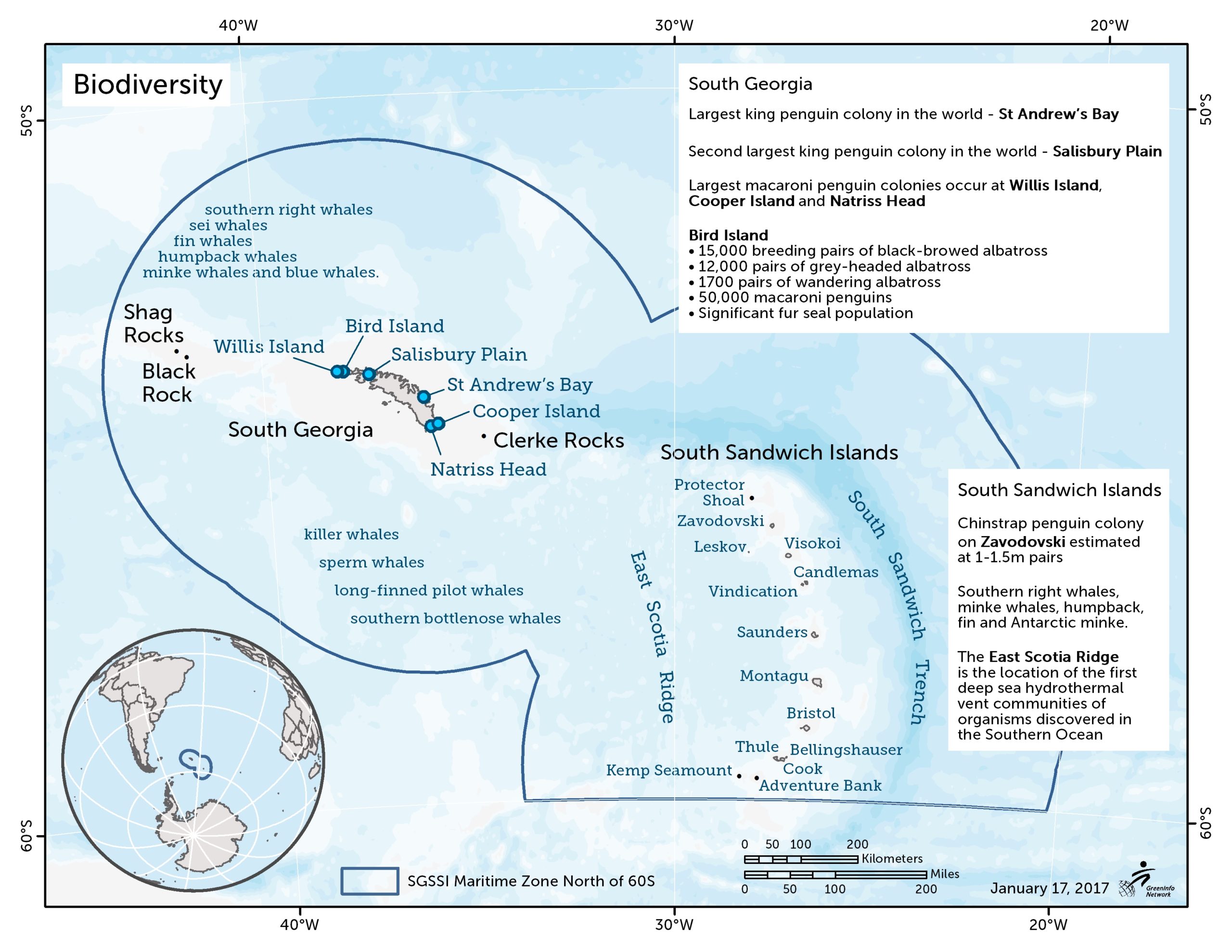 Key features and biological highlights of South Georgia and the South Sandwich Islands