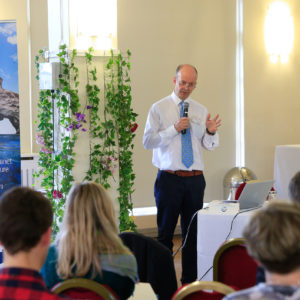 Dan Laffoley from IUCN at a seminar organised by the Great British Oceans Coalition and the International Union for the Conservation of Nature.
