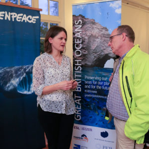 The Great British Oceans Coalition and the International Union for the Conservation of Nature hold a seminar about the standards for marine protected areas in order to increase awareness. The attendees include MP's, representatives of NGO's including GP staff members, civil servants and marine managers responsible for the UK's Government's Blue Belt programme.
