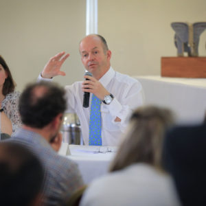 Naomi Kingston from UNEP WCMC and Dan Laffoley from IUCN at a seminar organised by the Great British Oceans Coalition and the International Union for the Conservation of Nature. The seminar is about the standards for marine protected areas aiming to increase awareness. The attendees include MP's, representatives of NGO's including GP staff members, civil servants and marine managers responsible for the UK's Government's Blue Belt programme.